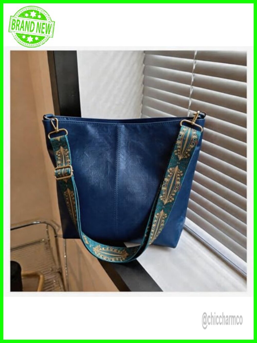 Large Capacity Bohemian Crossbody Purse Vintage Adjustable Strap Daily Commute